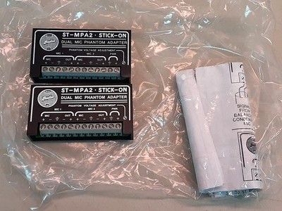 Lot of 2 - Radio Design Labs ST-MPA2 Microphone Phantom Adapters