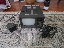 VINTAGE Multitech Deluxe 5 Inch B W Portable CRT TV Retro Gaming Television