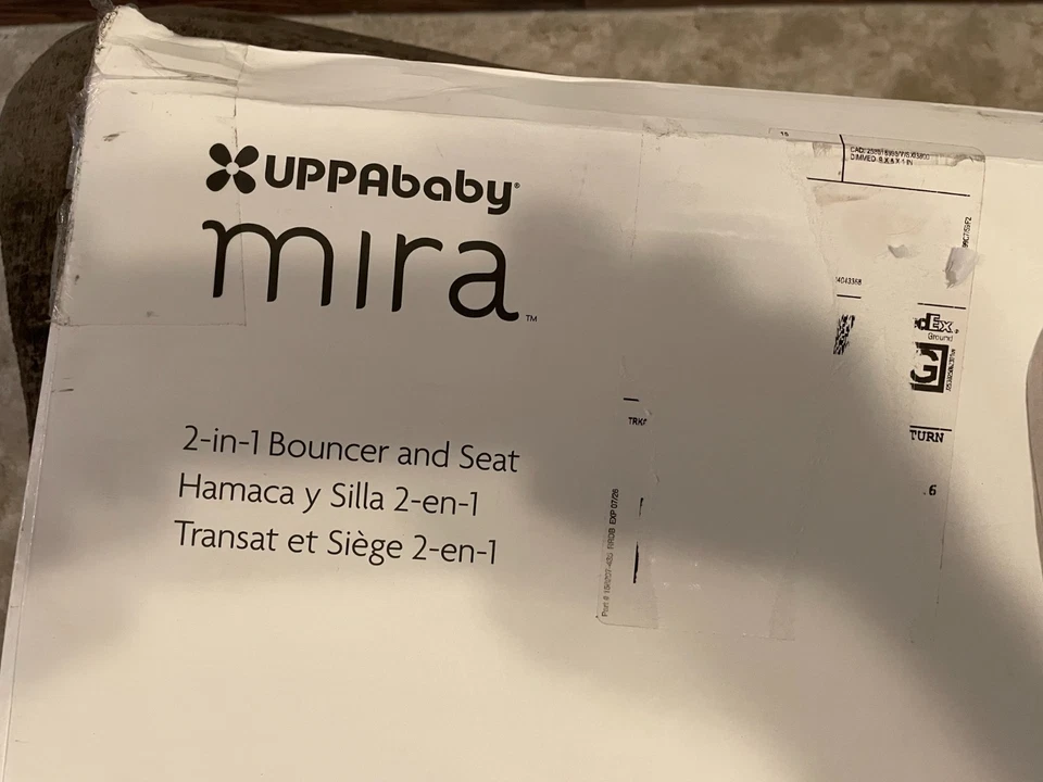 UPPAbaby Mira 2 em 1 Wells Dark Taupe Melange Baby Bouncer & Seat inclui estojo - Imagem 4 de 4