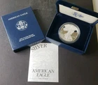 2002 W Proof $1 American Silver Eagle Dollar