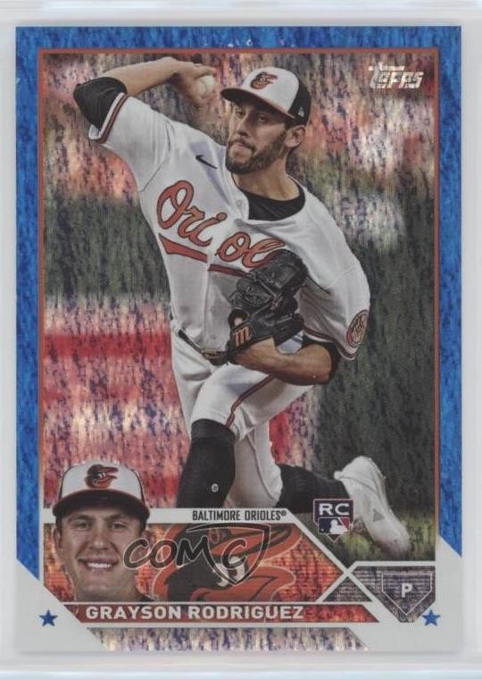 2023 Topps Update Blue Foil 757/999 Grayson Rodriguez #US50 7s9