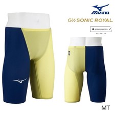 MIZUNO GX SONIC ROYAL MT Men's [S size]swimsuits for race N2MBD002 Nylon Yellow