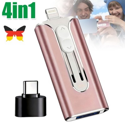 4-in-1 USB Stick 3.0 Flash Drive Speicher 128GB Memory Stick Speicherstick