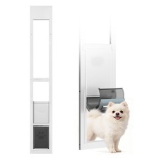 Uimoso Adjustable Pet Door for Sliding Glass Doors, Ideal for Medium Dogs