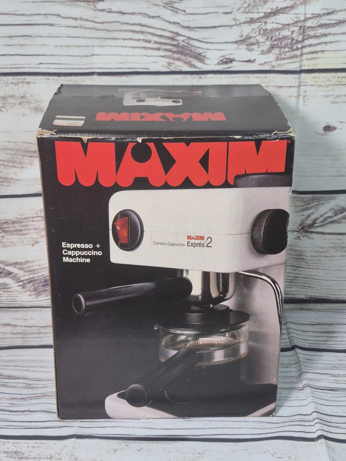 Maxim Expres2 Espresso Cappuccino Machine EX-202 Original Box NOT TESTED