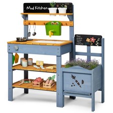 Frogprin Mud Kitchen for Kids, Outdoor Play Kitchen with Planter Box, mud Kit...