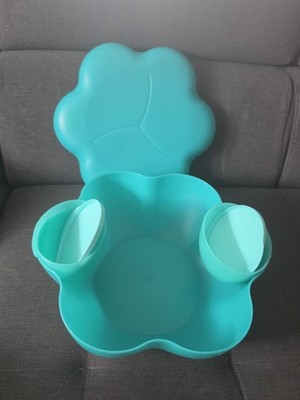 Tupperware Chip`N Dip Bowl Set Partyschüssel Blumenform Schüssel 5,6 L 