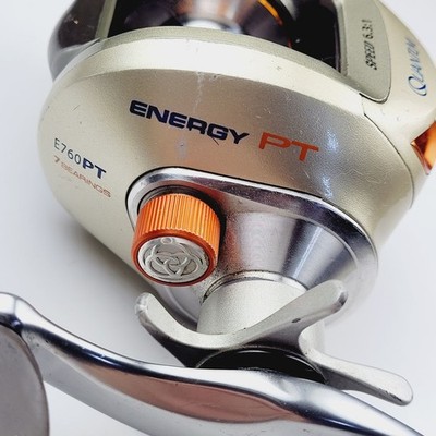 Quantum Energy PT E760 Baitcasting Reel 6.3:1 Silver Orange 7BB R/H | eBay Quantum Energy PT E760 Baitcasting Reel 6.3:1 Silver Orange 7BB R/H | eBay
