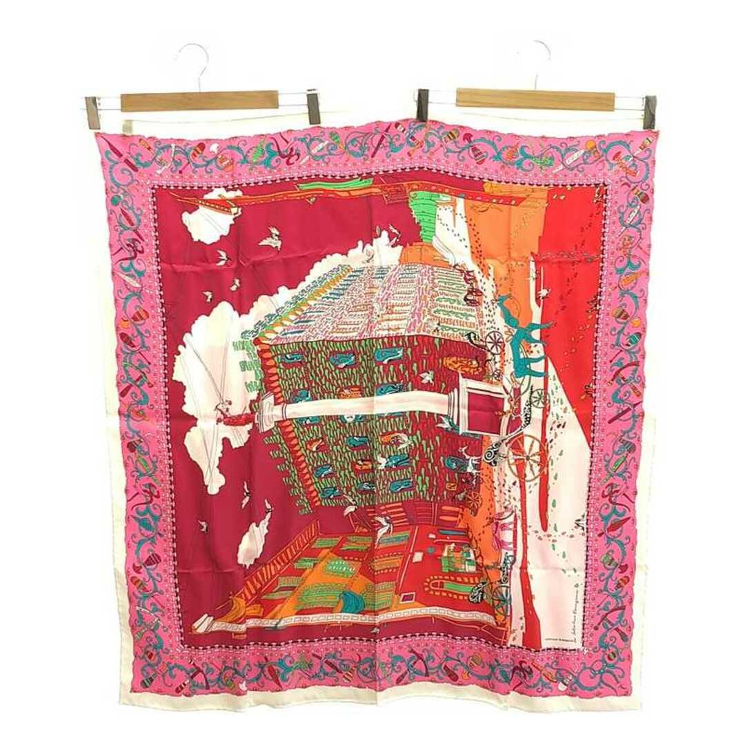 Salvatore Ferragamo Spini Ferroni Palace Silk Scarf Multi