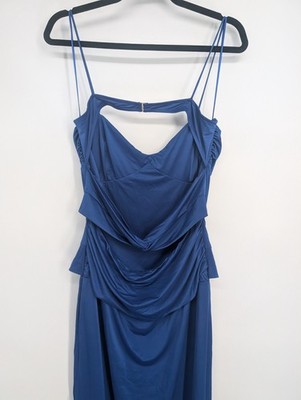 sunday in brooklyn twist-front fitted midi dress NWT Anthropologie Sunday in Brooklyn Twist-Front Fitted Midi Dress Sz XL  #7A603