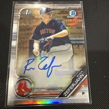 2019 Bowman Chrome 1st Ryan Zeferjahn Refractor Auto 333/499 Red Sox ROOKIE RC