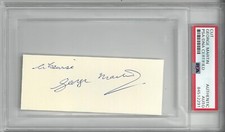 George Martin (Beatles Producer) Signed 4.5x1.75 Cut Encap PSA/DNA #84512291 George Martin (Beatles Producer) Signed 4.5x1.75 Cut Encap PSA/DNA #84512291