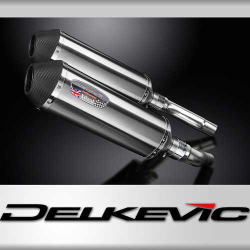 Triumph Street Triple R 675 2007-12 13.5" X-Oval Stainless Exhaust Muffler Kit - Bild 1 von 5