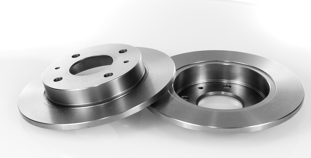 2x Solid Brake Discs Rear for MITSUBISHI COLT VI, SMART FOURFOUR 2004-
