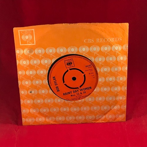 BOB DYLAN Jour de Pluie Femme Nos 12 & 35 1966 UK 7" vinyle simple CBS 45 d'origine