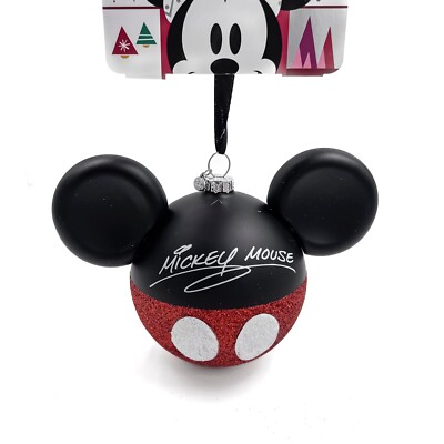 Disney Store Mickey Mouse Sketchbook Ornament Glitzer Weihnachtsbaum Deko OVP