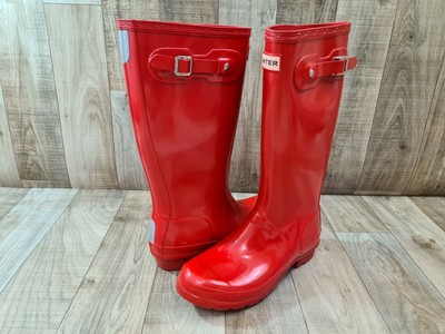 red hunter rain boots
