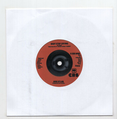 (J58) Bob Dylan, Baby Stop Crying - 1978 - 7'' vinyl