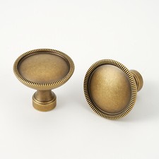 2/3/5/10/20/30 Pack Solid Brass Cabinet Knobs in Gold, Antique Brass and Chrome