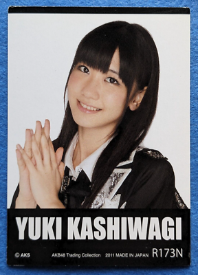 YUKI KASHIWAGI AKB48 TRADING COLLECTION 2011 AKS R173N Japanese