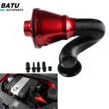 New Universal Apollo Cold Air Intake Induction Kit With Air Box & Filter Red