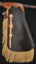 Custom Made Leather Chinks/Hair On Cowhide Chaps/Made In USA