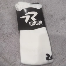 Ringor White Medium Softball Socks Women 