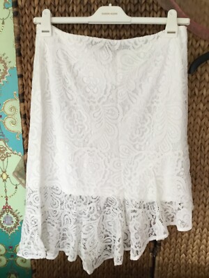 Romantischer Rock mit Spitze XL VERA MODA NEU Creme Hochzeit 
