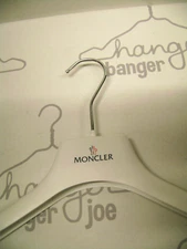 MONCLER WHITE PLASTIC 17 3/4" DRESS SHIRT / COAT HANGERS SET 20