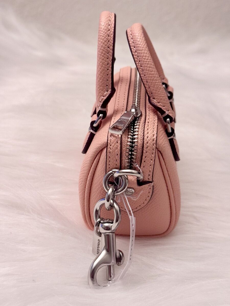 NWT Coach CU279 Mini Rowan Satchel Bag Charm Faded Blush NWT Coach CU279 Mini Rowan Satchel Bag Charm Faded Blush