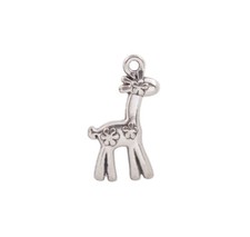 20PCS Antiqued Silver Bronze Metal Spotted Deer Charm Pendants
