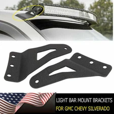 54 Inch Curved LED Light Bar Mounting Brackets For GMC Sierra Chevy Silverado