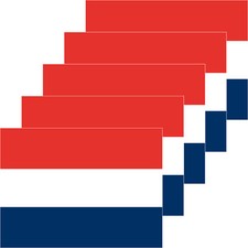 5 naklejek 6cm Naklejka NL Holandia Holandia Piłka nożna Dekoracja Mistrzostwa Świata Flaga Flaga