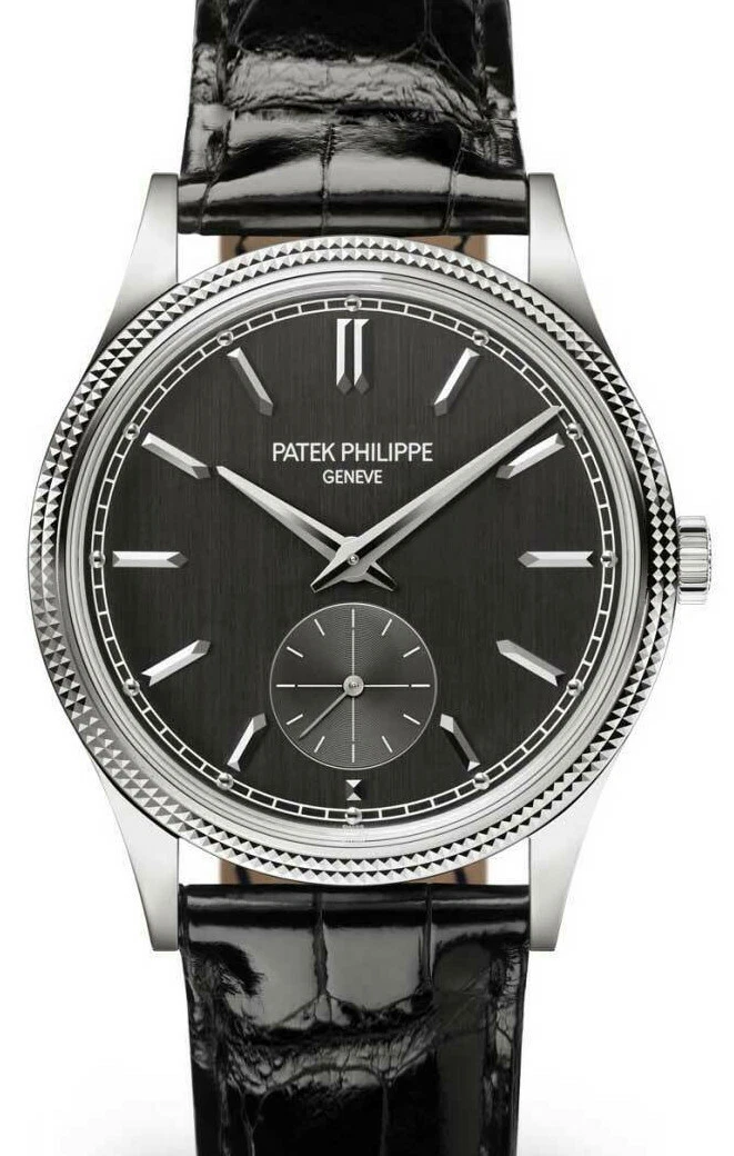 Patek Philippe — NEW Patek Philippe 6119 Calatrava 18k WG Gray Brushed Dial 39 Manual Watch 6119G