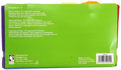 Neat Solutions Solid Knit Terry Washcloth Set, 12 Count - Multi-Color - 第 3/5 張圖片
