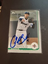 2019 Topps Pro Debut Andrew Bechtold RC Rookie Card Signed IP Auto Baseball MLB