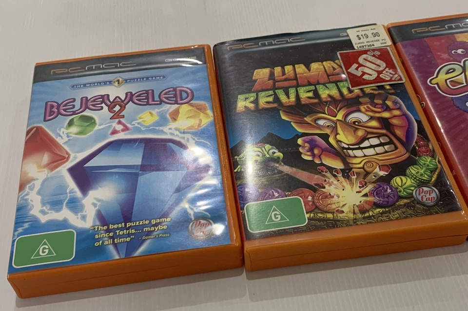 3x Retro PC Games Bundle / Bulk Lot - Bejeweled 2,  Chuzzle, Zumba’s Revenge - Image 2 of 4