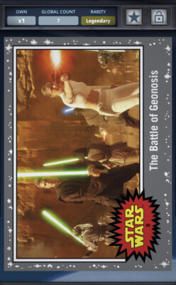 Topps Star Wars Card Trader Legendary Battle Of Geonosis cc 7 SWCT Gray