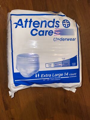 Attends Disposable Underwear X-Large APV40 Moderate 14 Ct