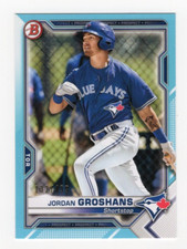 Jordan Groshans 2021 Bowman Prospects Sky Blue #132/499 #BP-70 Toronto Blue Jays
