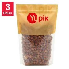 Yupik Raw Shelled Hazelnuts, 2.2 lbs, 3-pack Untreated Shelled Whole Nuts