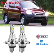 LED for Honda CRV 1997-2004 Headlight Kit H4 9003 6000K White Bulbs Hi/Low Beam