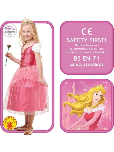 Rubie's Costume Vestito Bella Addormentata Aurora Bambina Carnevale 300170 - Foto 3 di 5