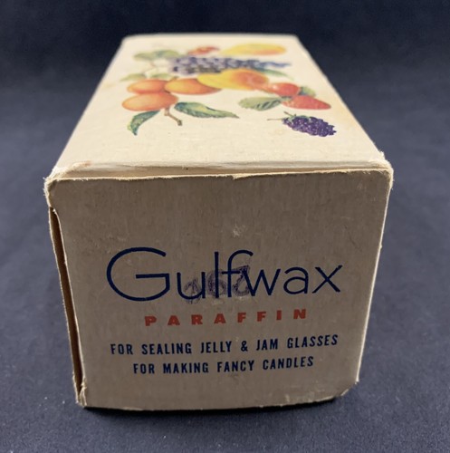Vintage Gulfwax Paraffin Household Wax For Canning Candlemaking - Made in USA - Picture 2 of 2