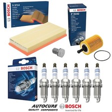 FOR VW GOLF V6 2.8 4MOTION MK4 1997-06 BOSCH FILTER SERVICE KIT & 6 SPARK PLUGS