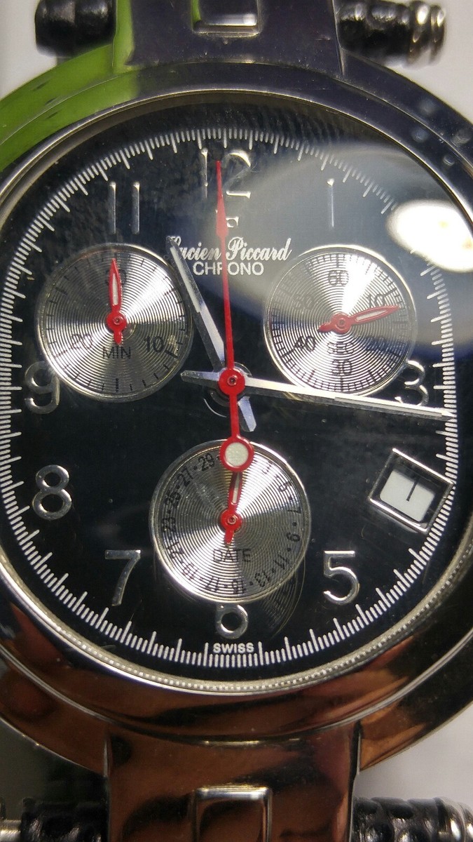 腕時計 ジャンク Lucien Piccard Capella Men's Watch Stainless Steel Model 26487BKND