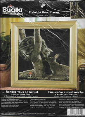 Bucilla Midnight Rendezvous Kreuzstich-Set – Gezählter Kreuzstich, 10,75 X 12 Zoll