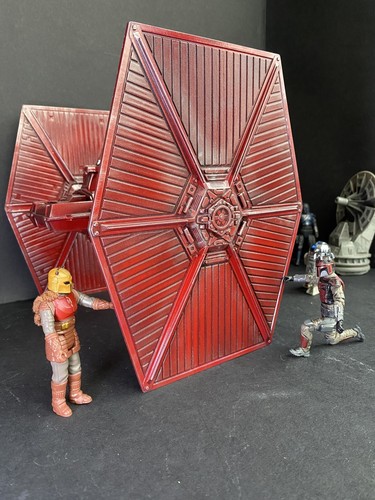 Star Wars Andor Tie Fighter Interceptor Kenner Vintage Black Empire - Picture 16 of 24