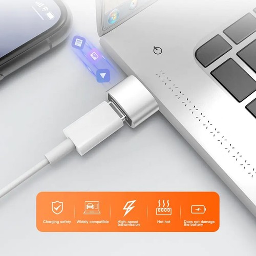 Pack 10 USB OTG Type-C to USB 3.0 Portable adapter Compatible Android MacBook PC - Zdjęcie 9 z 24