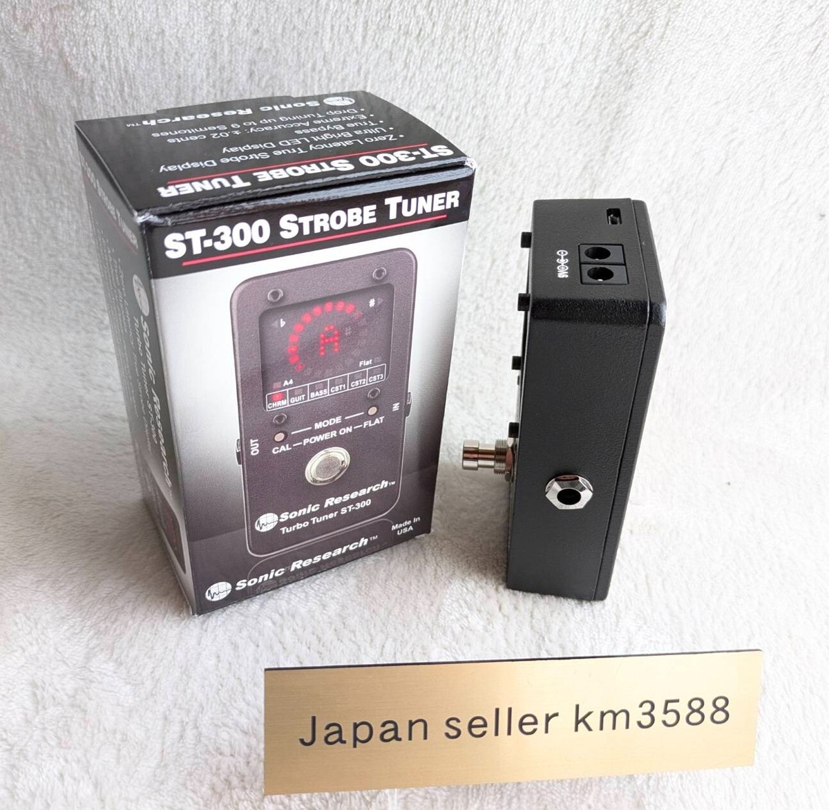 Sonic Research Turbo Tuner ST-300 Stompbox Strobe Tuner New